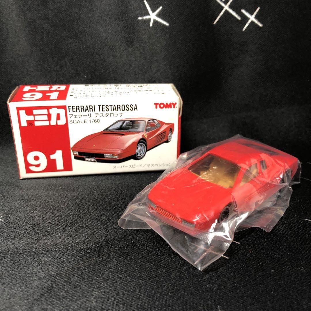 Amazon | 極 赤箱 トミカ フェラーリ テスタロッサ 赤 No.91 