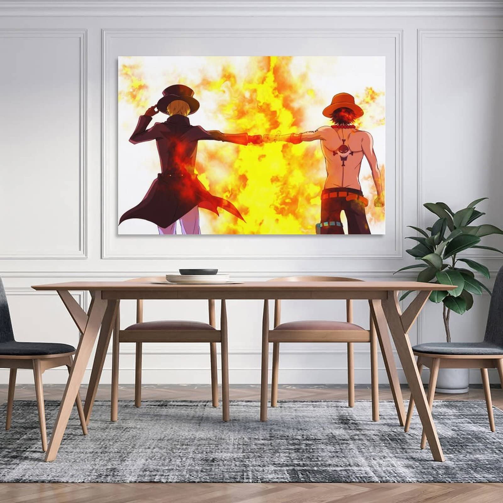 one piece エース飾り額絵 Amazon.co.jp: ONE PIECE サボ ポートガス·D·エース ワンピース油絵