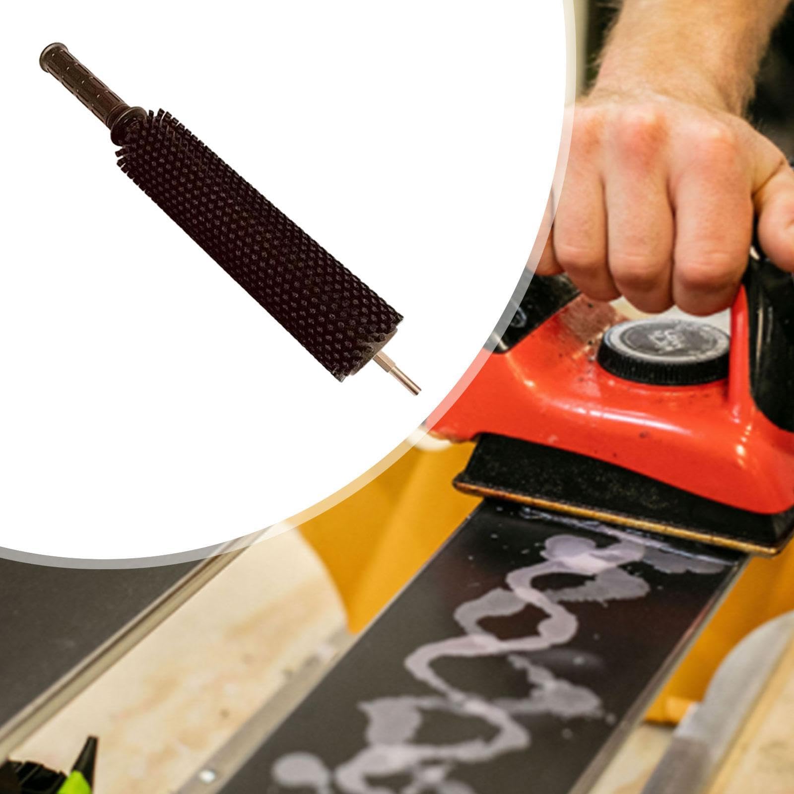 Brosse à Farter Les Skis avec Manche, Brosse en Nylon de 30 Cm, Légère.