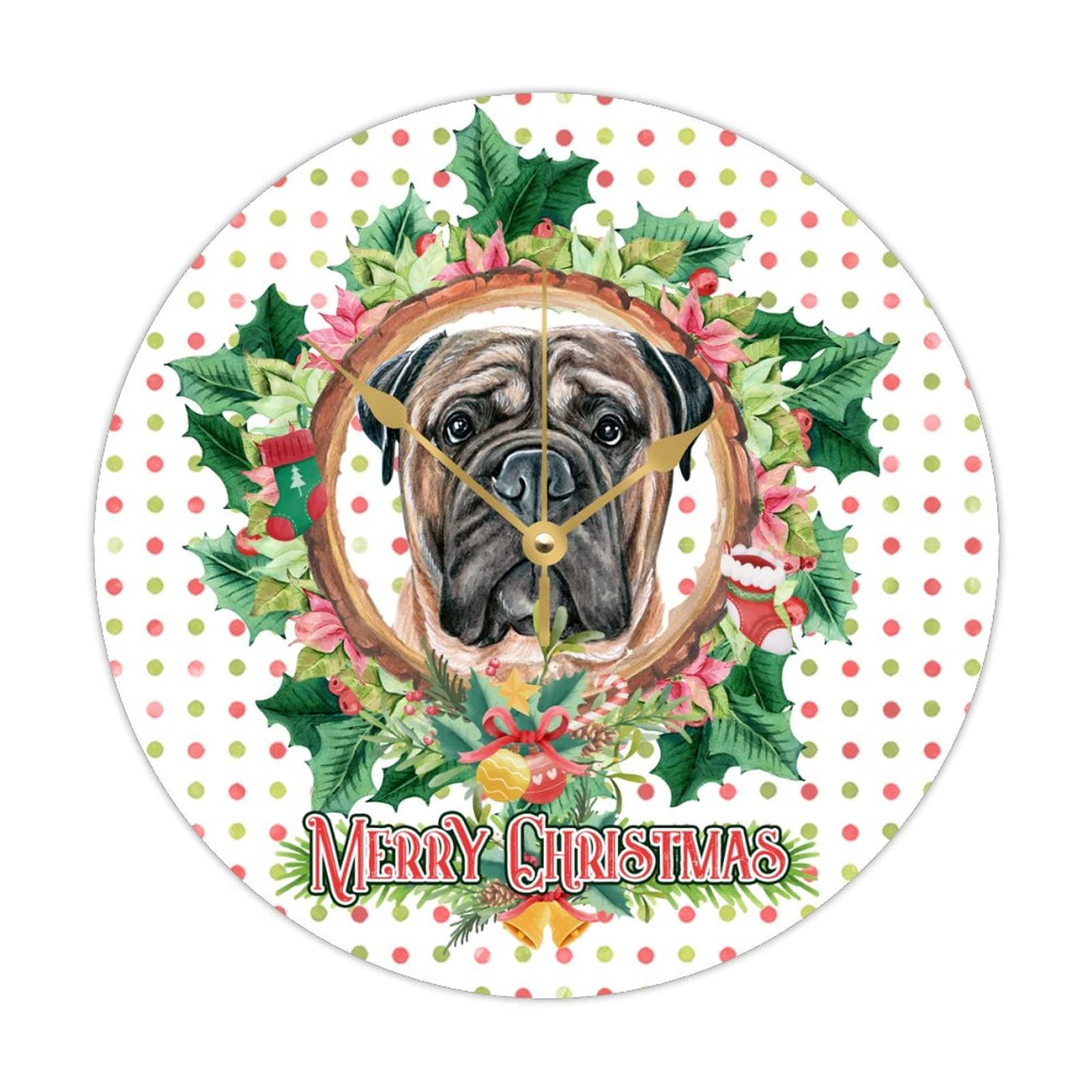 Horloge de Noël en forme de chien un cadeau de pendaison de crémaillère amusant