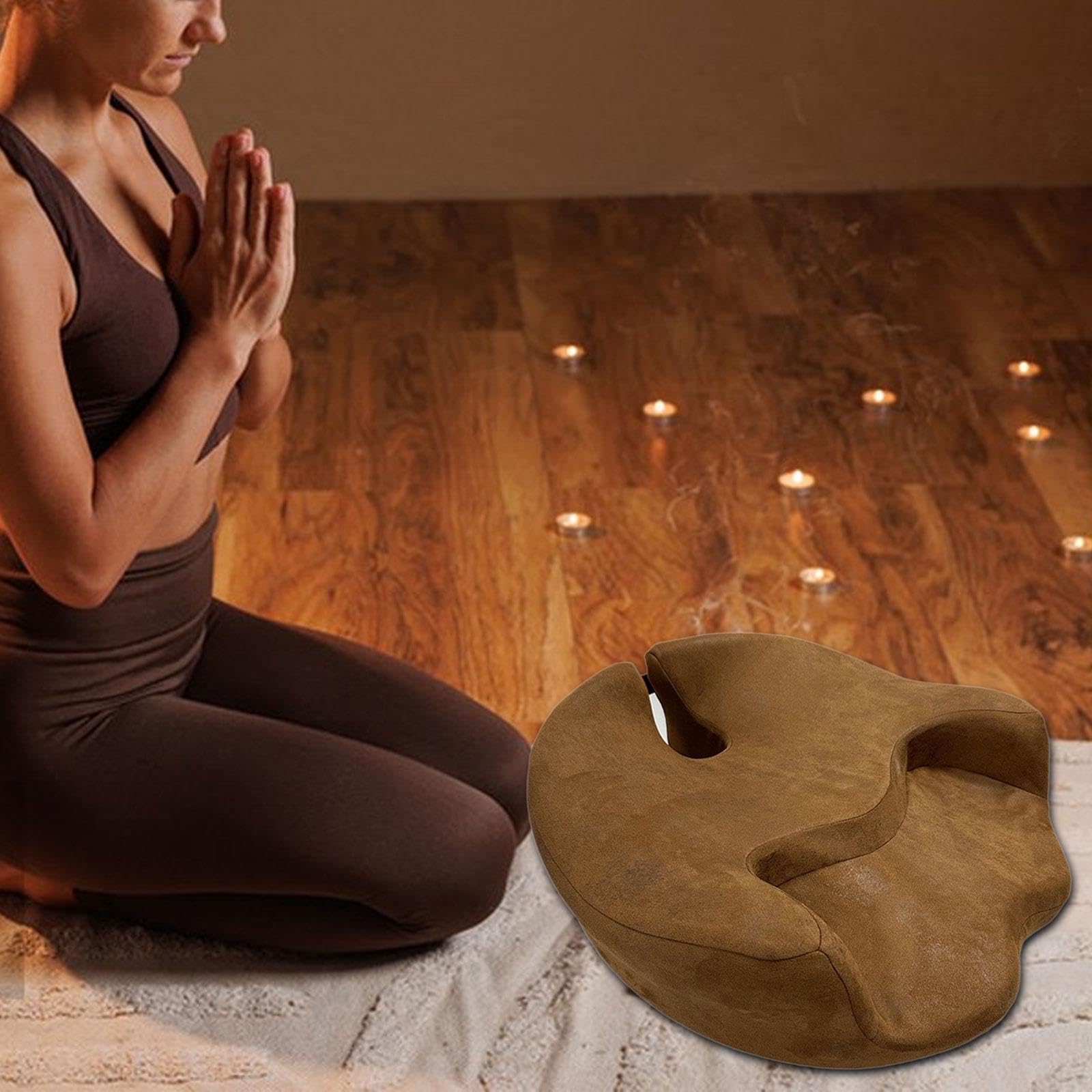 Cuscino Ergonomico Meditazione Memory Foam Quadrato