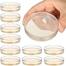 10Pcs Pre-Poured Nutrient Agar Plates - 70mm Sterile Petri Dishes Science Lab Equipment for Microbiology Experiments, Education, Research