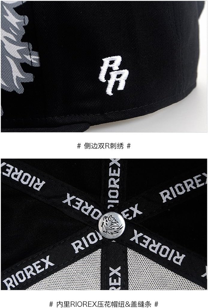 RIOREX Hip hop caps Fashion Animal Embroidery Baseball Cap for Men Adjustable Leather Belt Strapback Baseball Cap - Image 9