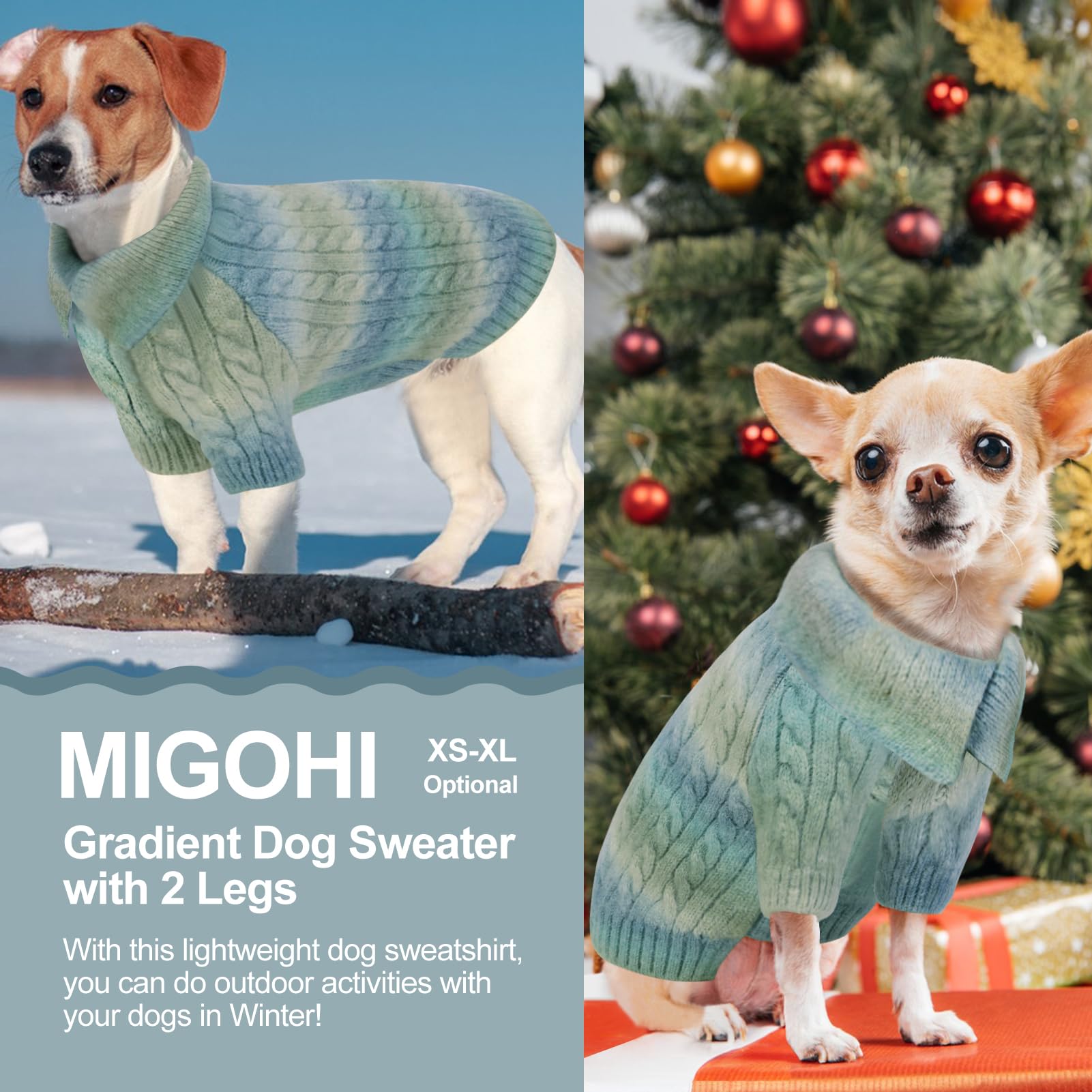 MIGOHI Hundepullover Größe S – Weicher Winterpulli Mit Hohem Kragen, ärmellos, Beige