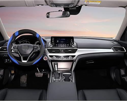 Miniatura 81 de West Llama Cubierta personalizada del volante del coche del coche para Honda (negro)