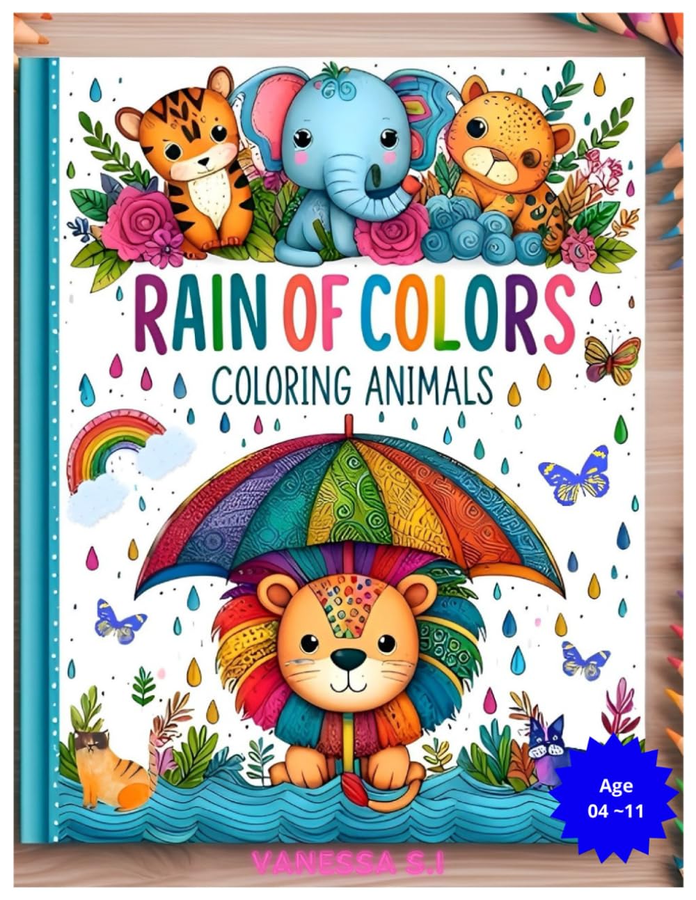 Rain of colors: coloring animals
