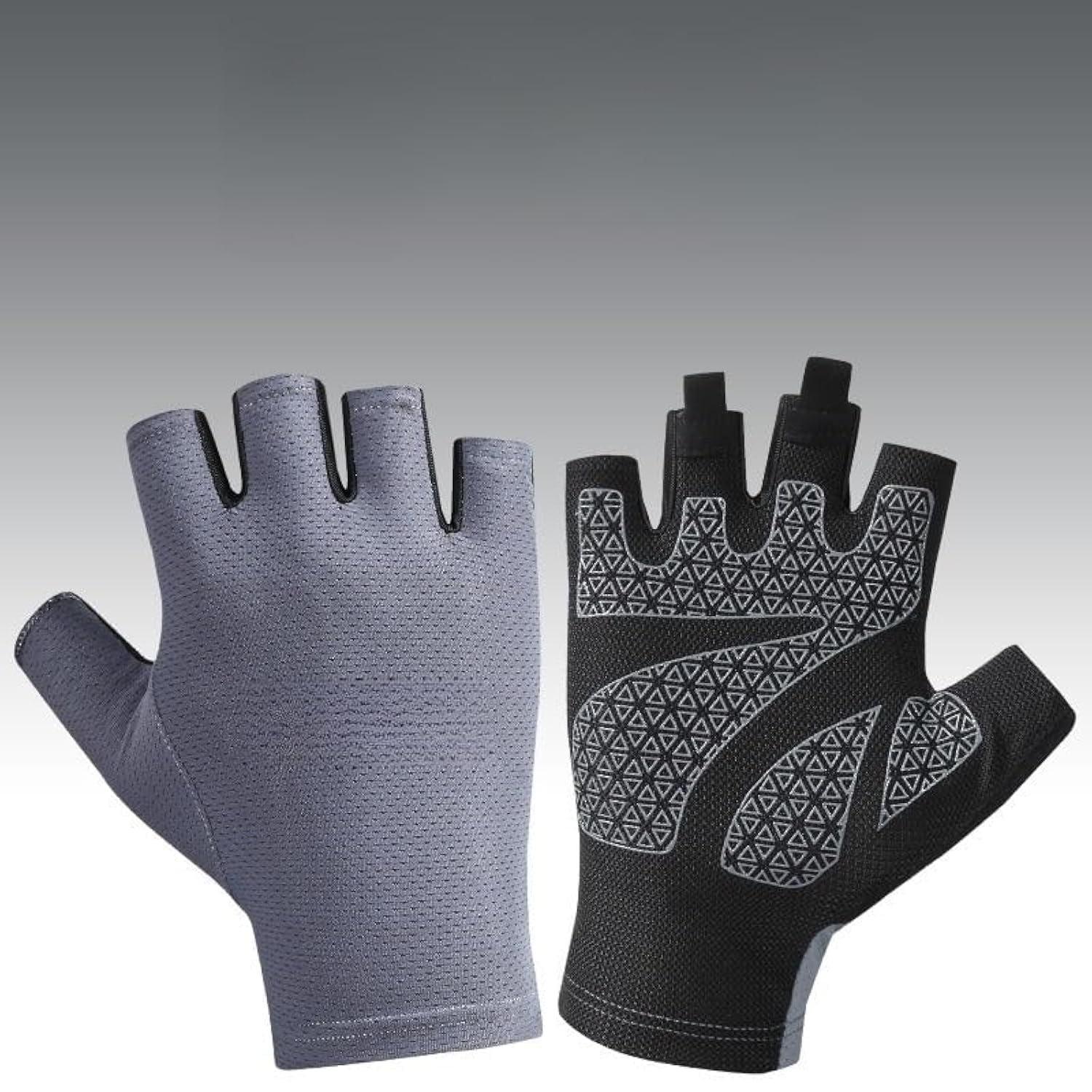 THE WHITE SHOP Fingerless Gloves for Men & Women - Sun Protection for Fishing, Driving, Sailing, Kayaking, Paddling, Rowing