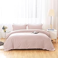 Vista 9 de Funda de edredón 100% algodón de 600 hilos, 1 pieza con cierre de cremallera y lazos en las esquinas, funda de edredón