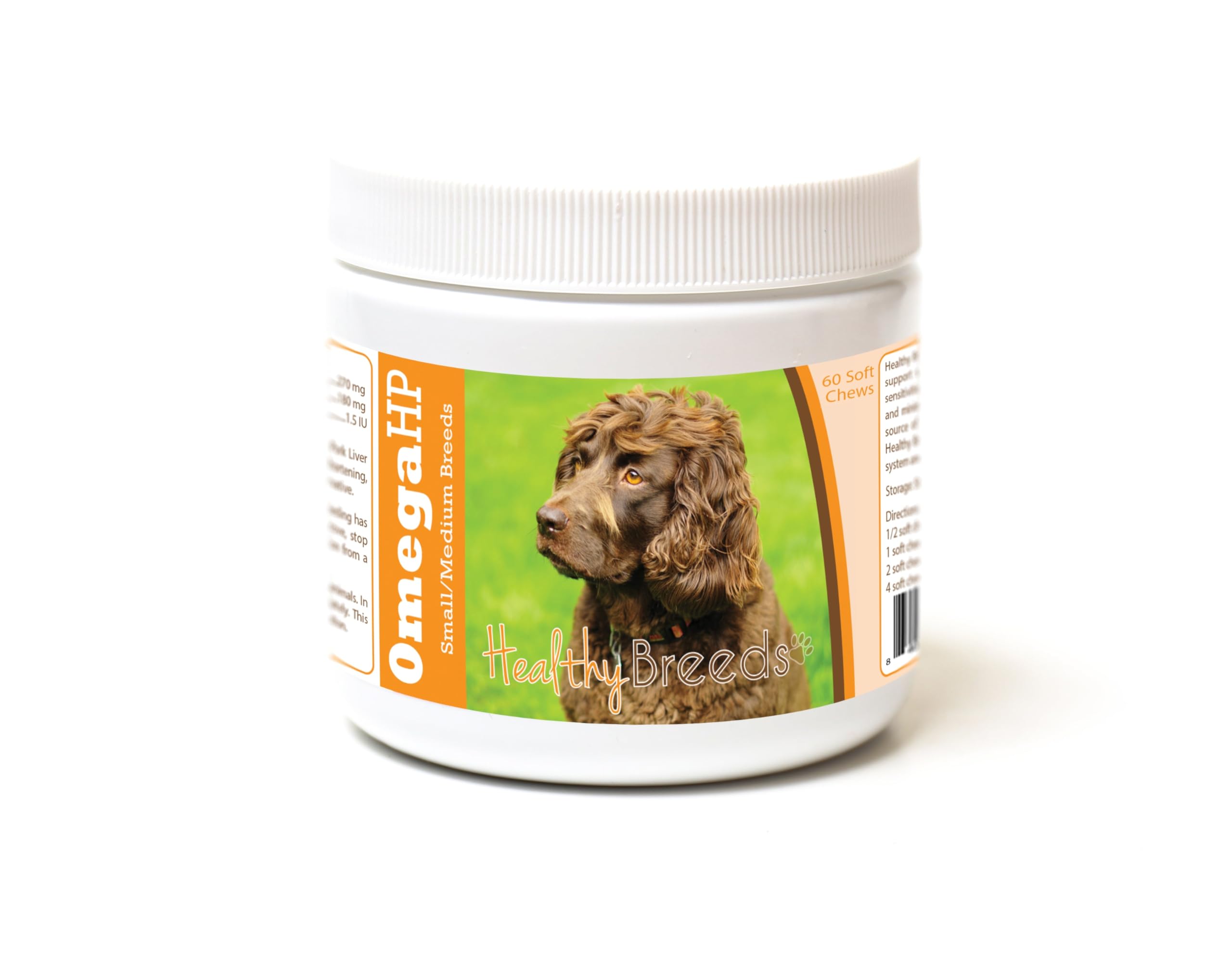 Healthy Breeds Boykin Spaniel Omega HP Fatty Acid Skin and Coat Support Soft Chews 60 Count