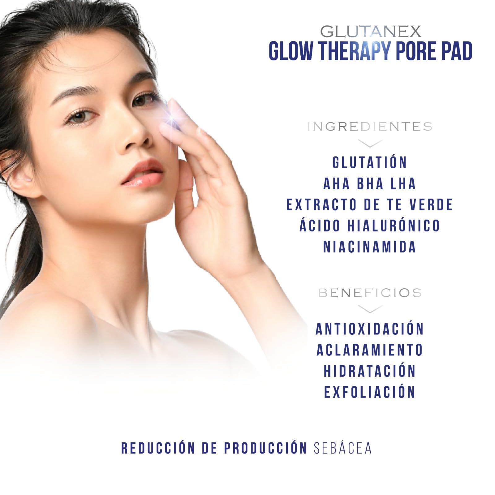 glutathione for throat GLUTANEX PORE PAD Exfoliating, Seboregulating, Antioxidant and Moisturizing Pads with Glutathione, AHA BHA LHA, AHA BHA LHA, Tea Tree Extract, Niacinamide and Hyaluronic Acid (60 pcs.) : Beauty & Personal Care Glutathione Brightening Shot – Glow