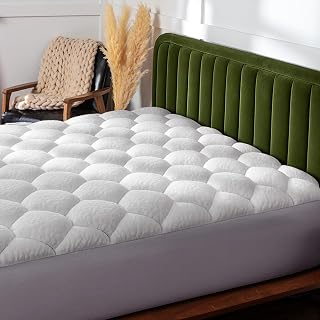 ViscoSoft Twin Pillow Top Mattress Topper - 750 GSM Fiberfill, Bamboo Cover, 18" Deep Pocket for Plush Comfort & Secure Fit