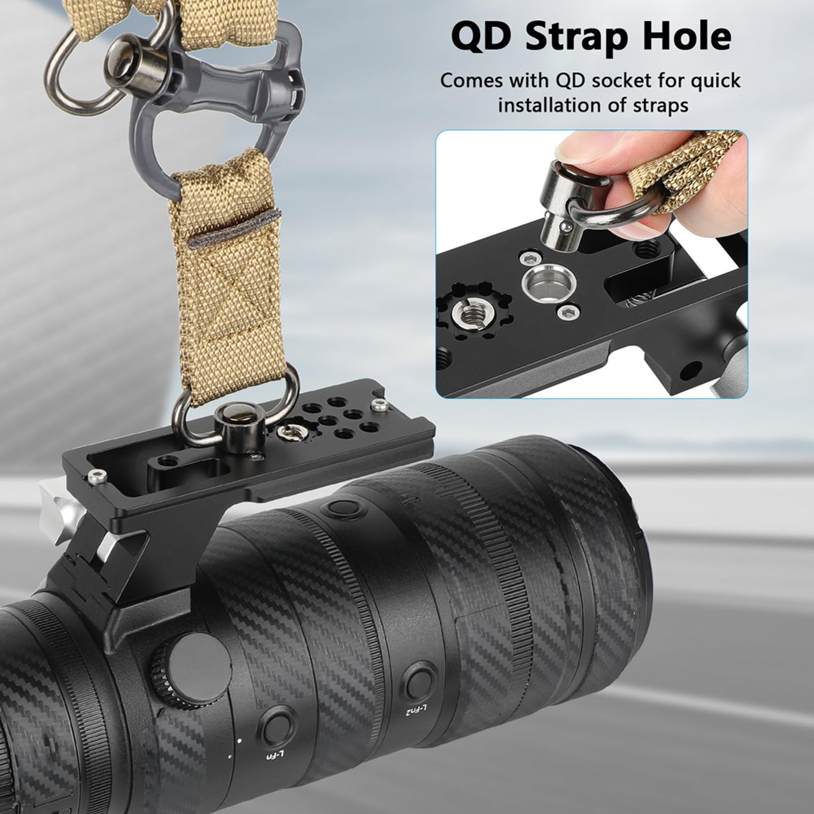 Płyta montażowa ze stopu aluminium do aparatów DSLR