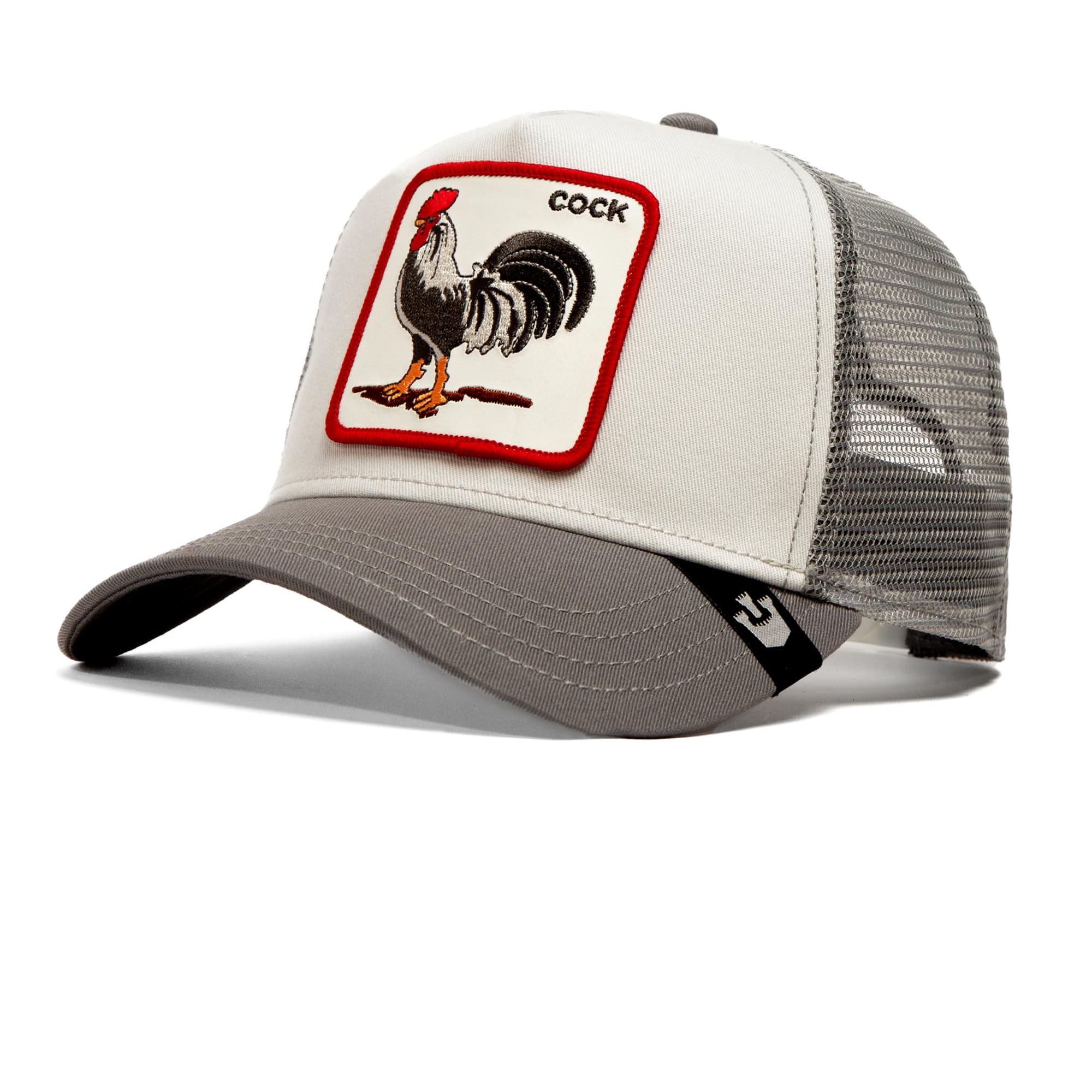 Goorin Bros. Unisex The Cock #35025 Goorin Trucker Cap The Cock Light Grey, Light Grey (The Rooster), One Size