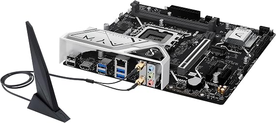 ASUS B760M-AYW WiFi D4 II Intel B760 (LGA 1700) microATX mATX Motherboard, PCIe 5.0 x16 Support, Two M.2 Slots, DDR4, Realtek 2.5Gb Ethernet, Wi-Fi 6, HDMI, SATA 6 Gbps, Front USB 5Gbps, Aura Sync