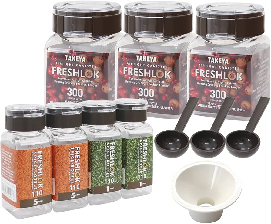 Amazon｜タケヤ公式 オリジナル7点セット スパイスボトル 110ml 1