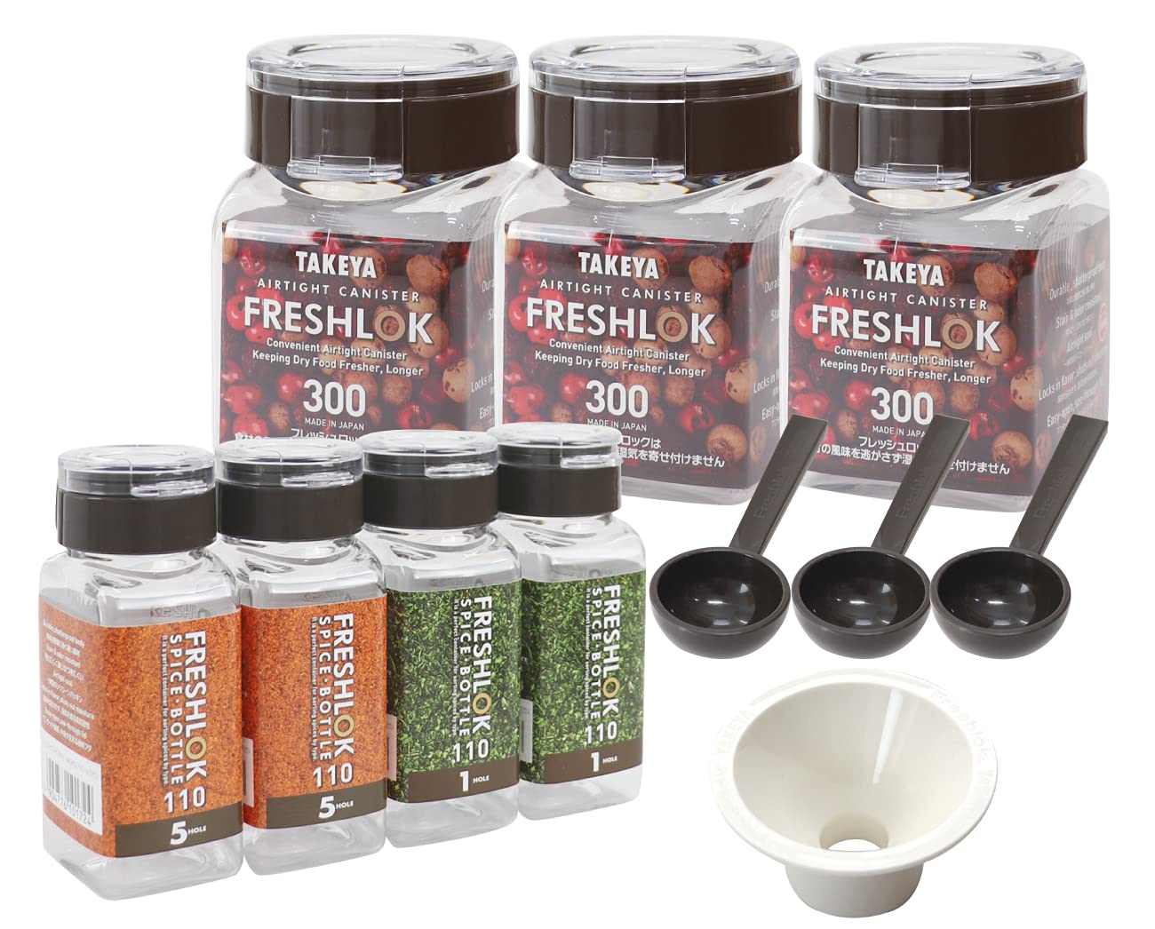 スノーピークスパイスボトルセット Amazon｜タケヤ公式 オリジナル7点セット スパイスボトル 110ml 1