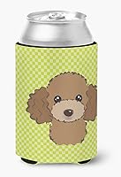 Vista 564 de Caroline's Treasures BB1293LITERK Tablero de ajedrez verde lima Weimaraner Botella de vino Hugger Funda Enfriadora Abrazador Lavable a Máquina