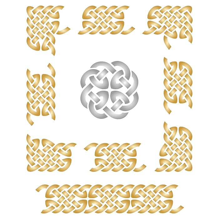 Buy Stencils for Walls Celtic Frame Stencil, 10 x 12.5 inch (L