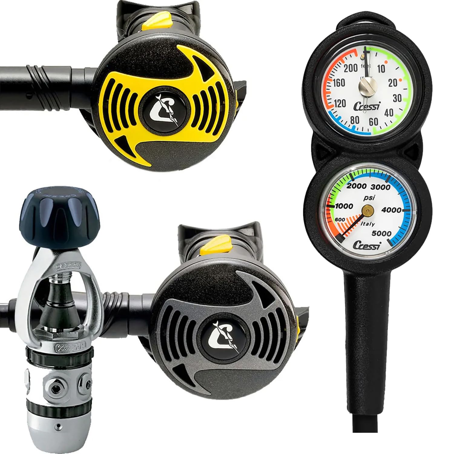 Amazon.com : Cressi XS2/AC2 Regulator, XS Octopus and Mini 2 Gauge 