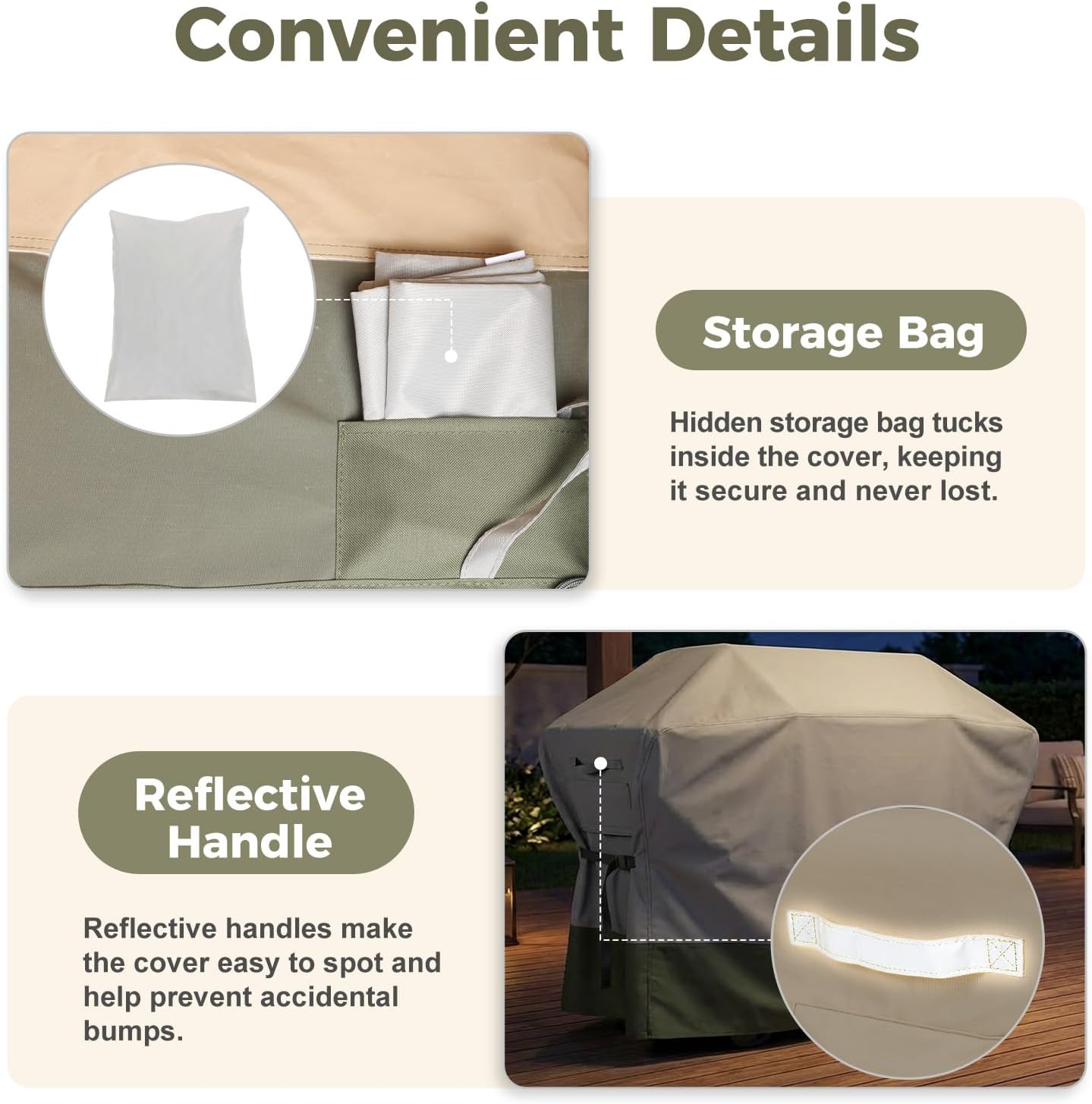 BBQ 3-6 Burners Flap Top Grill Cover 60 Inch, 600D Waterproof Polyester Barbecue Grill Cover with Adjustable Buckle Straps and Attached Storage Bag