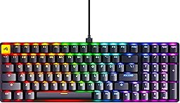 Glorious GMMK 2 Gaming Mechanical Keyboard - Hotswap Cherry Mx Style Linear Switches- Full Size Wired Keyword- Double Shot Keycaps, RGB - PC Setup Accessories - 96%, Black