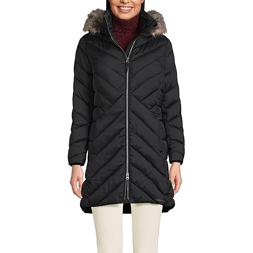Lands' End Women's Insulated Cozy Fleece Lined Primaloft Coat
