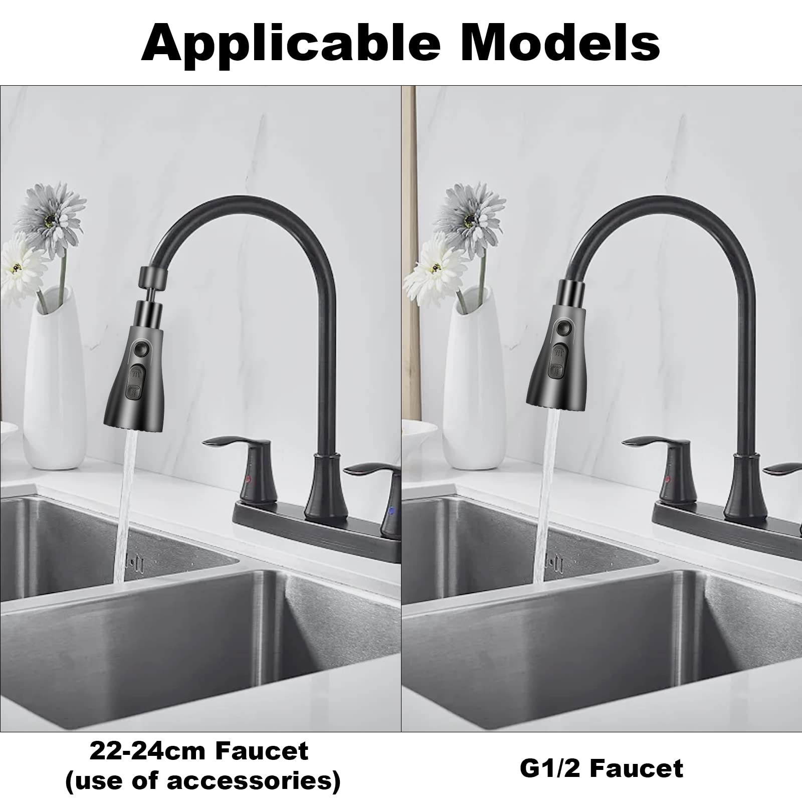 3 Manier Tap Trek Spray Keuken Mixer Kranen met Trek Spray Swivel Uitloop Spiraal Keuken Mixer Tap 3 in 1 Hoge Arc Water Filter Purifier Tap Geborsteld Nikkel