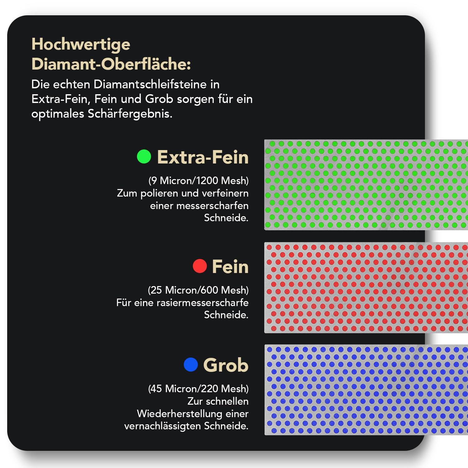 DMT Diamond Whetstone™ Diamant Schleifstein in Holzbox 6" Set Grob, Fein, Extrafein, Messerschärfer in Profiqualität, 15cm Wetzstein für Messer und Werkzeuge, Made in USA, W6EFC