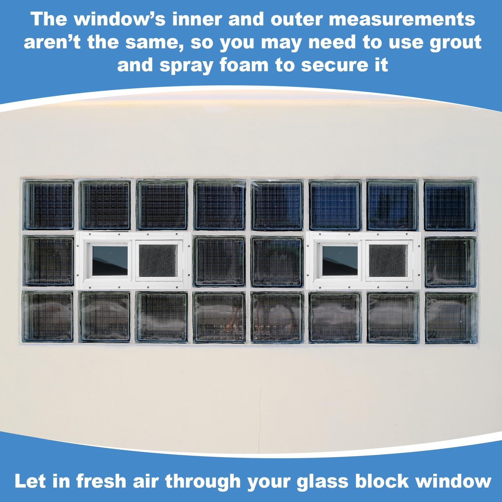 Kathfly 1 paquete de ventana de sótano para el hogar de 40,6 x 20,3 cm, mini ventanas de sótano de repuesto con malla de vidrio y tornillos para cobertizos y graneros del hogar