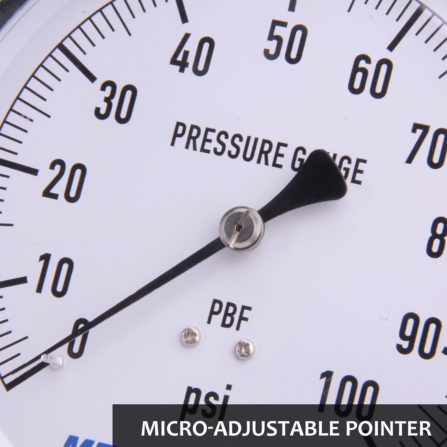 Stainless Steel Pressure Gauge - 0-100PSI -5