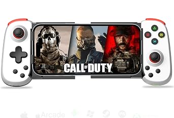 Koiiko Wireless Controller for iPhone 17/Android/PC/iPad/Tablet/Appl Arcade MFi Games/Switch, Support Streaming on PS/Xbox/PC Console, Cloud Gaming Gamepad Joystick - Turbo/Dual Motors
