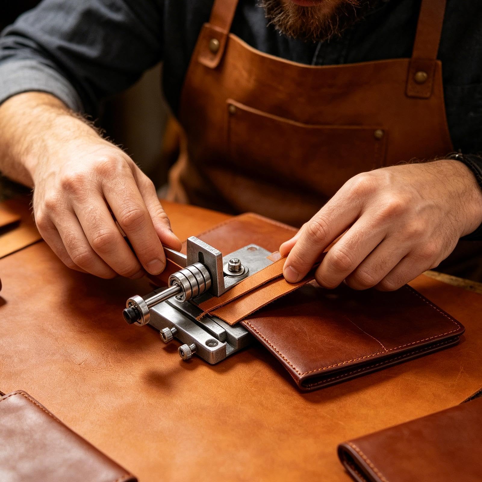 Macchina per Taglio Pelle Fustellatrice Portatile Manuale Ergonomica di | Macchina per Fustellatura a Pressa Manuale per Adulti Uomini Donne Esperti Appassionati ed Amatori