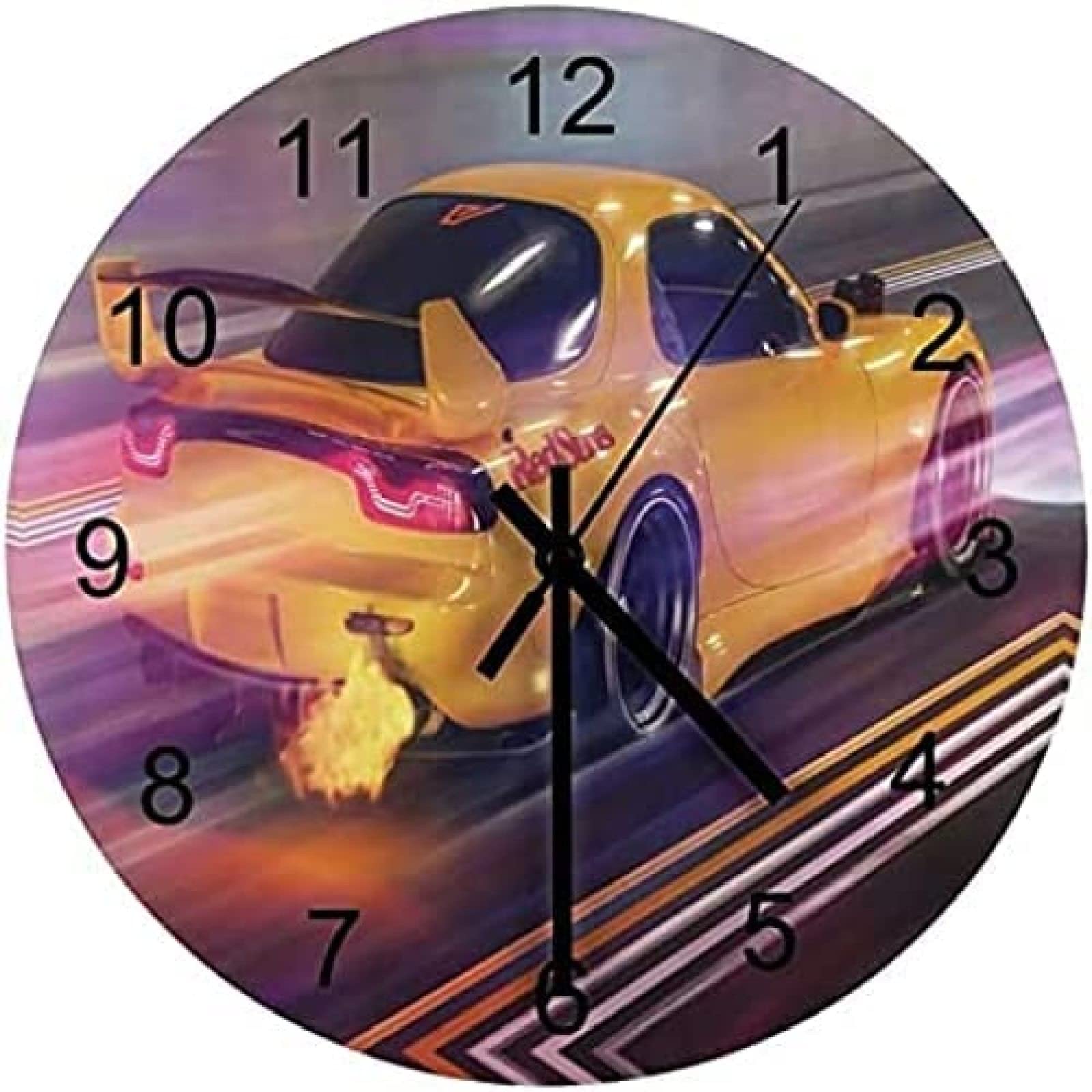 Amazon.co.jp: JDM 車 Rx7 インモーション 木製壁掛け時計 フレーム