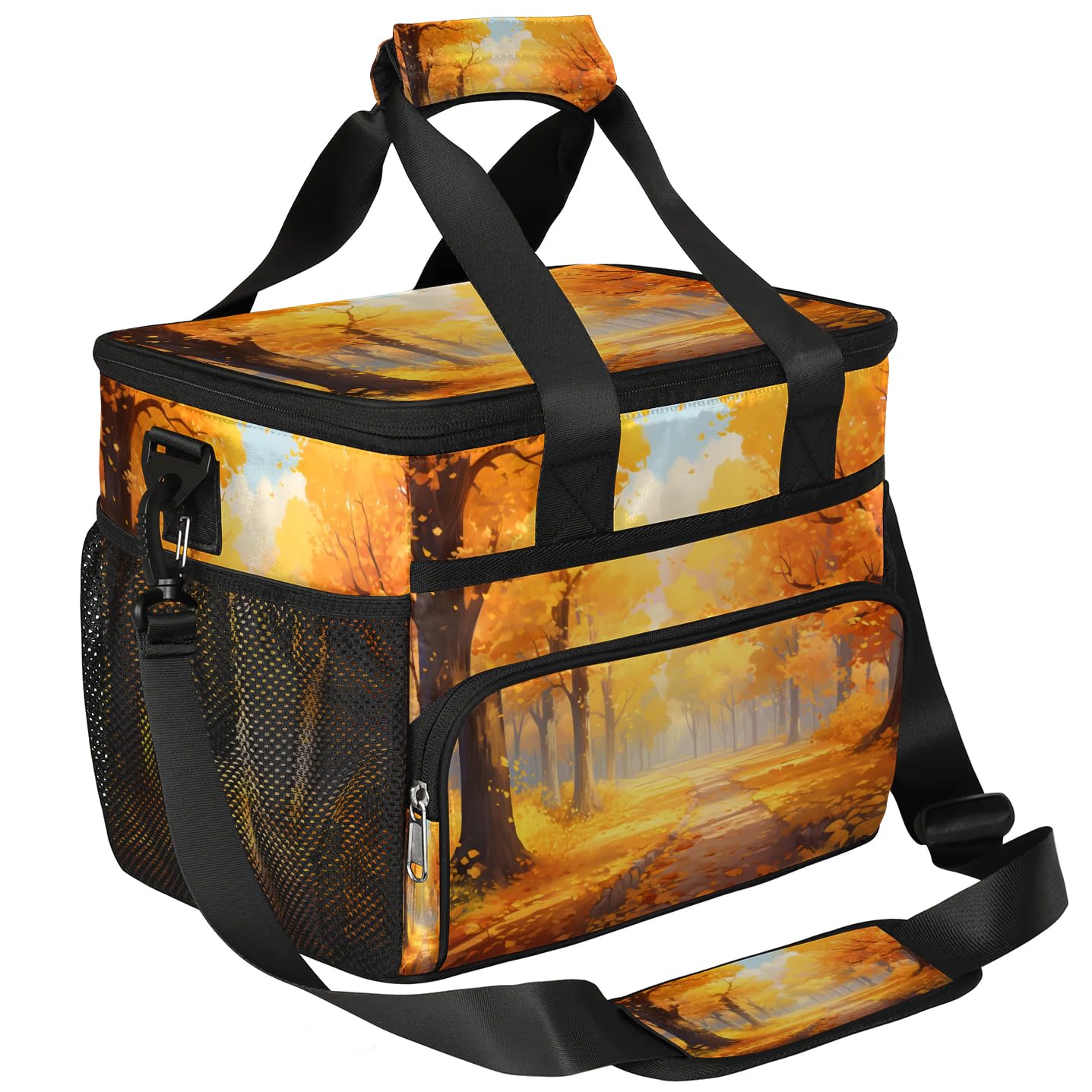 Lunch Box for Men Heavy Duty Insulated Lunch Bag for Women Autumn Forest Lunchbox for Adults Lunch Cooler