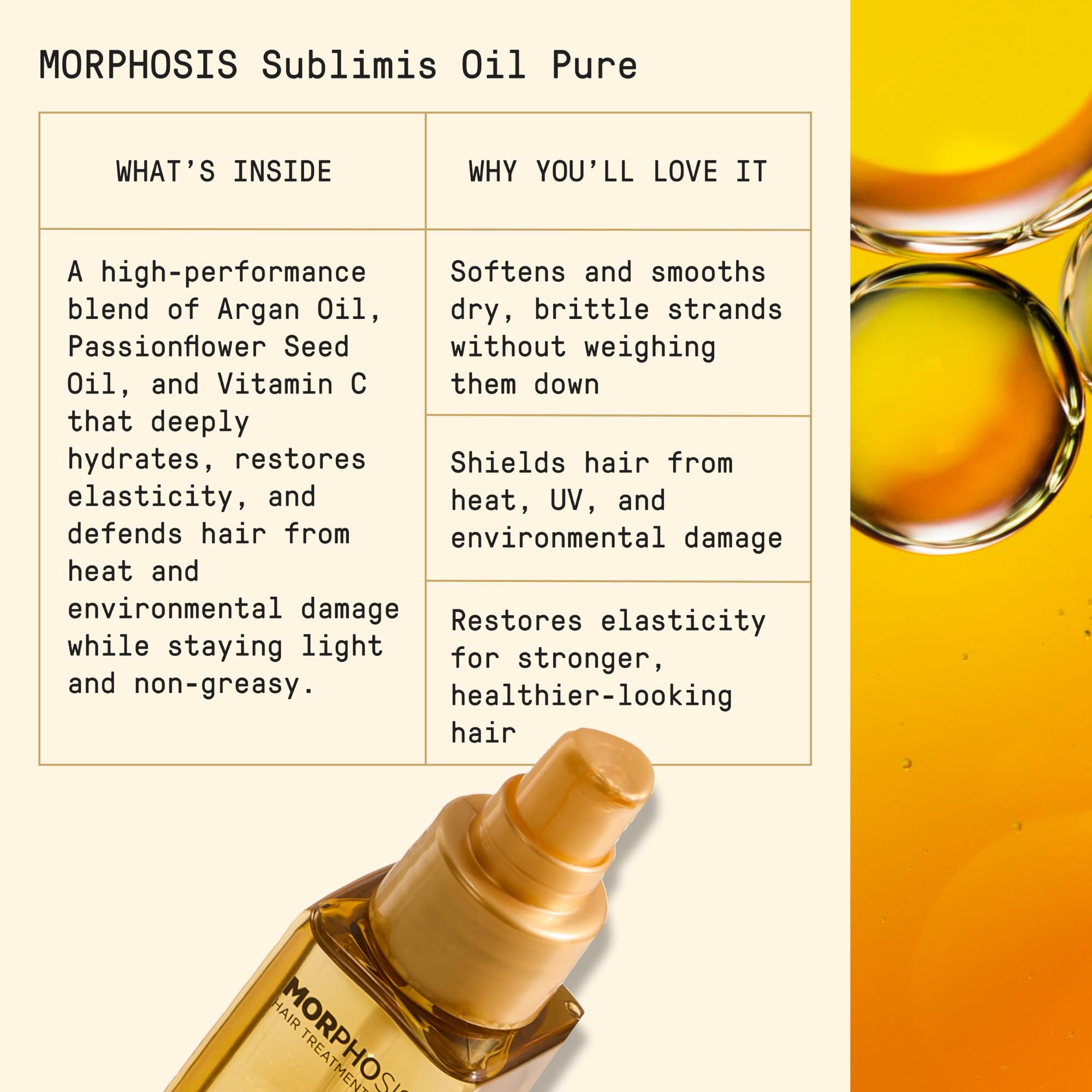 FRAMESI Morphosis Sublimis Pure Hair Oil