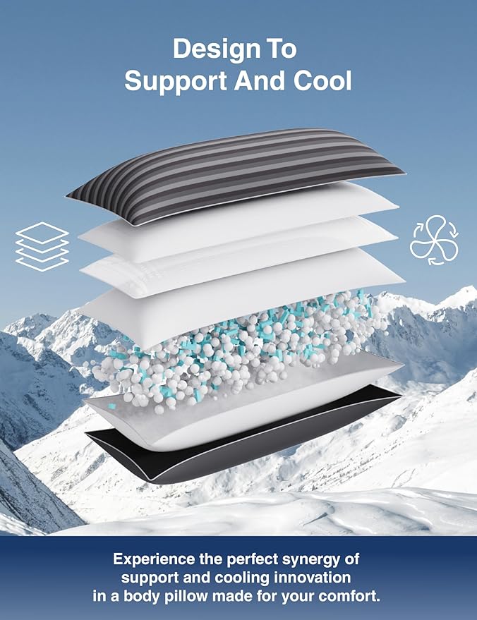 Almohada Corporal Larga con Espuma Viscoelástica 137 x 51 cm miniatura 2