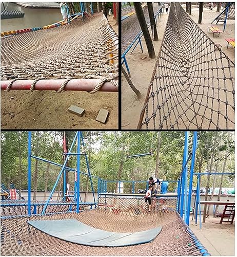Miniatura 6 de Red de cuerda de escalada para niños y adultos, parque infantil, árbol, juego de nailon, malla gigante, resistente, red de escalada para niños