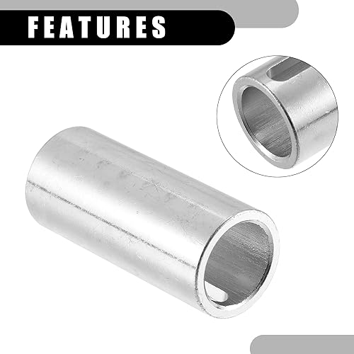 Miniatura 5 de 1 juego de adaptador universal de manga de cigüeñal de 34 a 1 pulgada  Adaptador de manga de cigüeñal de polea de motor de gas automático con llave