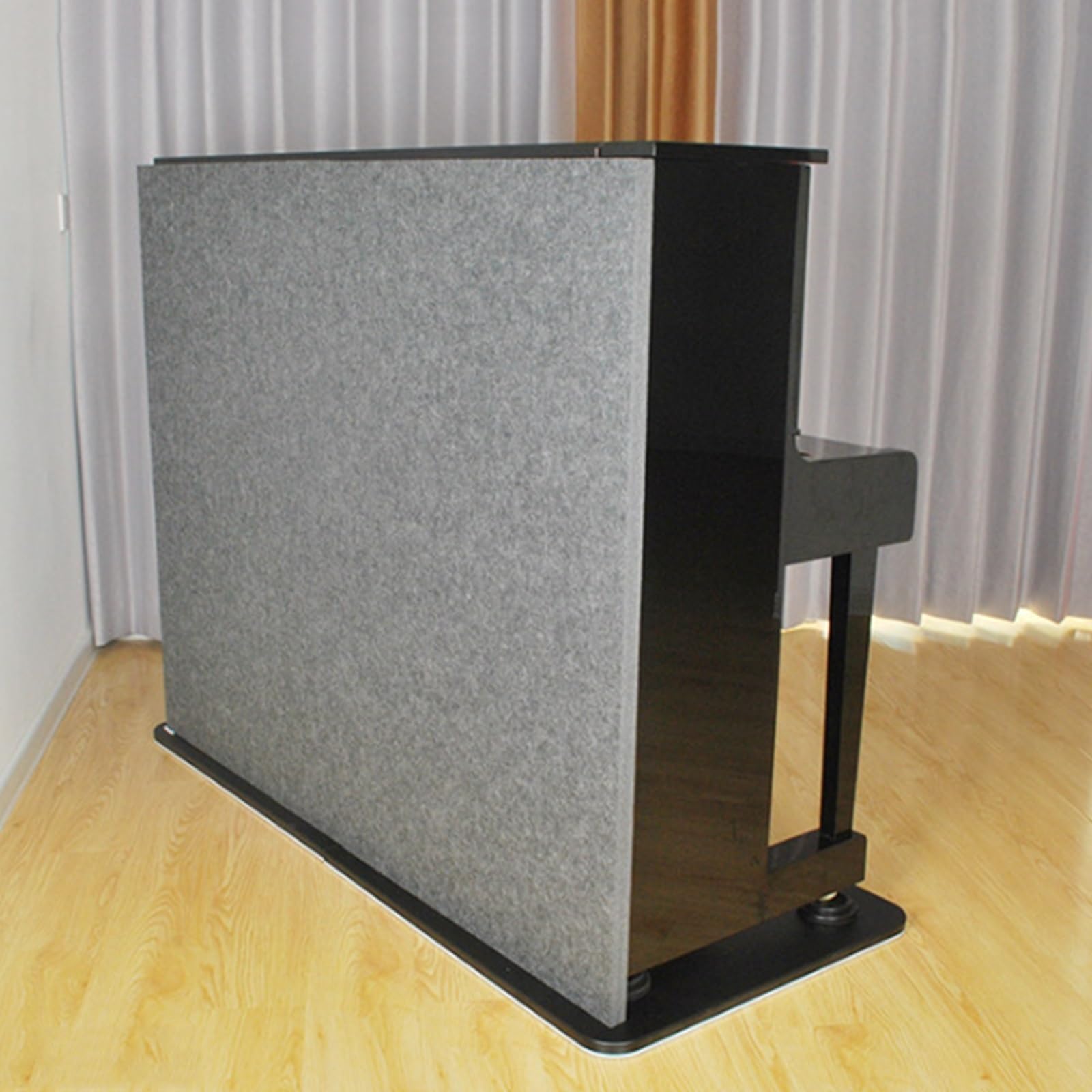 Pannello insonorizzante per pianoforte verticale, spessore 3 cm, in fibra di poliestere, fonoassorbente professionale, facile da installare e pulire, utilizzabile su entrambi i lati