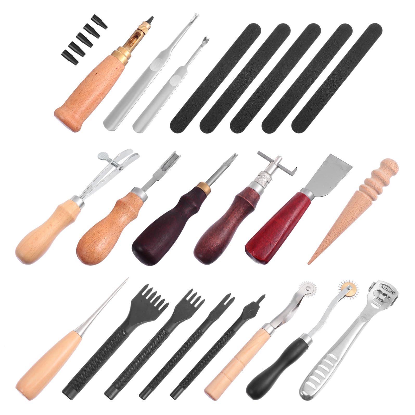 18 Piezas Kit de Herramientas de Cuero para Principiantes