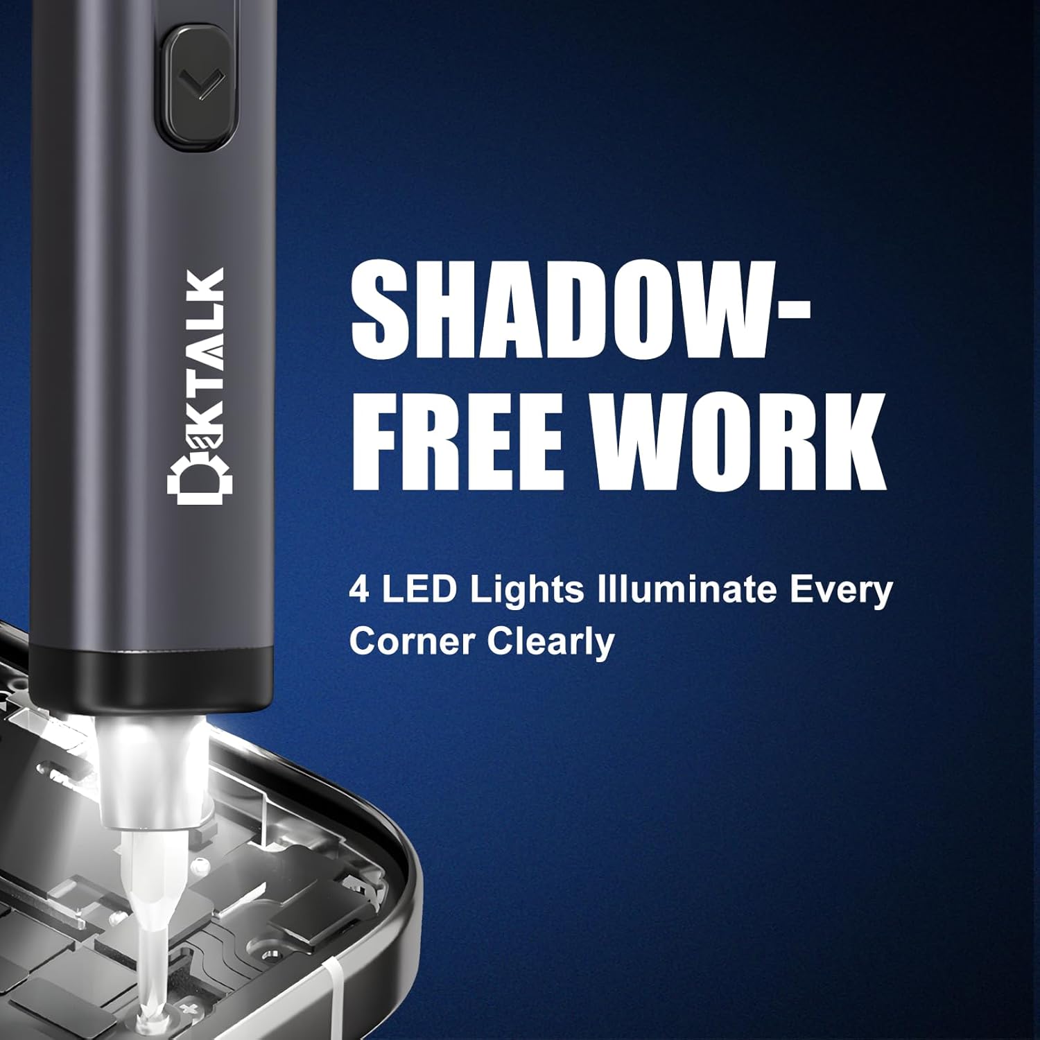 78-in-1 Electric Precision Repair Tool Kit for Electronics, Cordless Mini Electric Tool with 72 Magnetic Bits & USB-C Charging, Power Repair Set for Phone, Computer, Laptop & Small Appliances