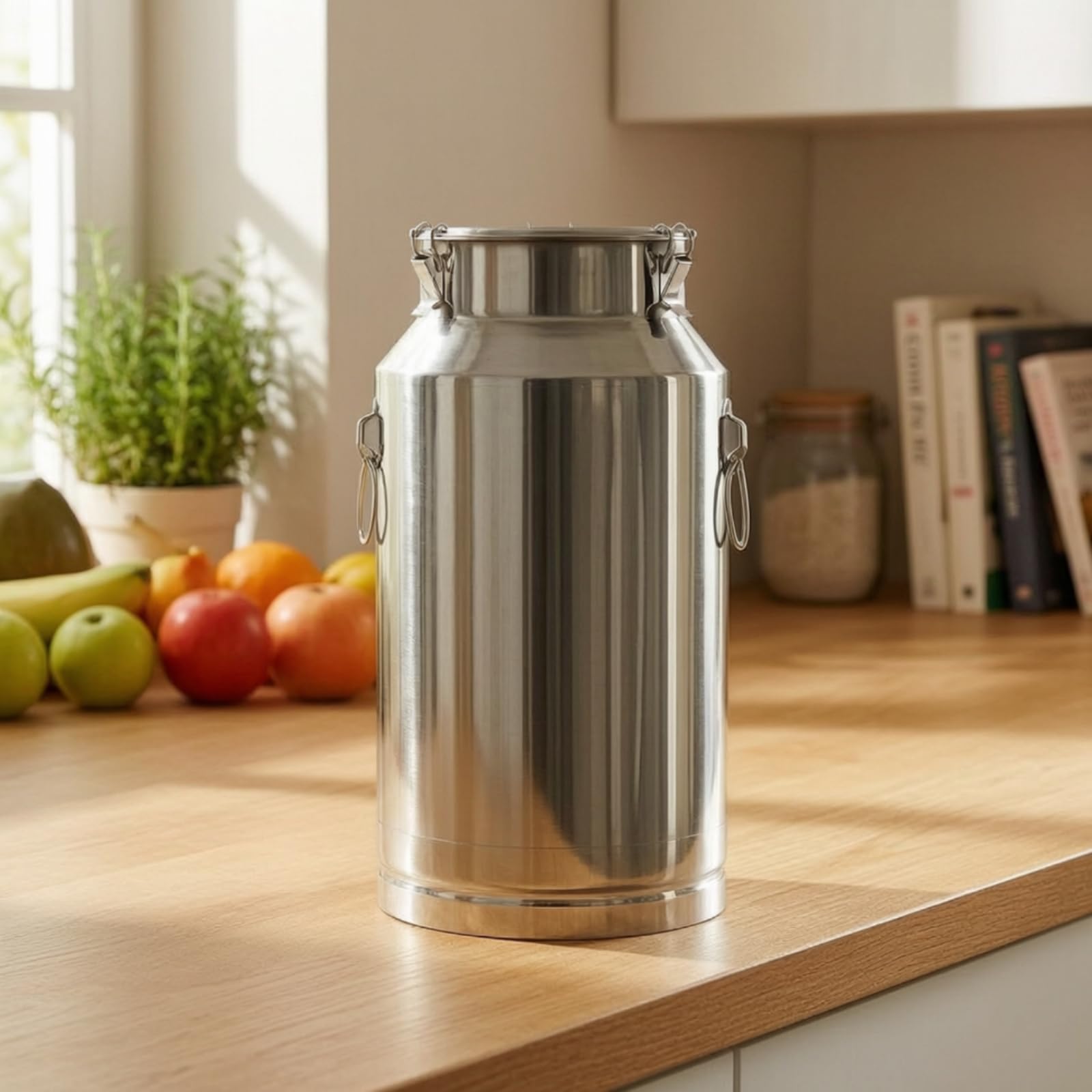 Seau Cvercle Portable Récipient | Hermétique, Baril Stockage Cvercle, pr Cuisine, Manger, Restauration, 28L, Pied Haut