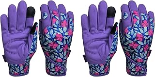 MSUPSAV Thorn Proof&Puncture Resistant Gardening Gloves with Grip,Garden Glove for Women, Leather Yard Work Gifts