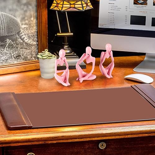 Miniatura 6 de Estatua de Thinker - Escultura de arte abstracto, figuras coleccionables de resina dorada para el hogar, sala de estar, oficina, estante, gran idea