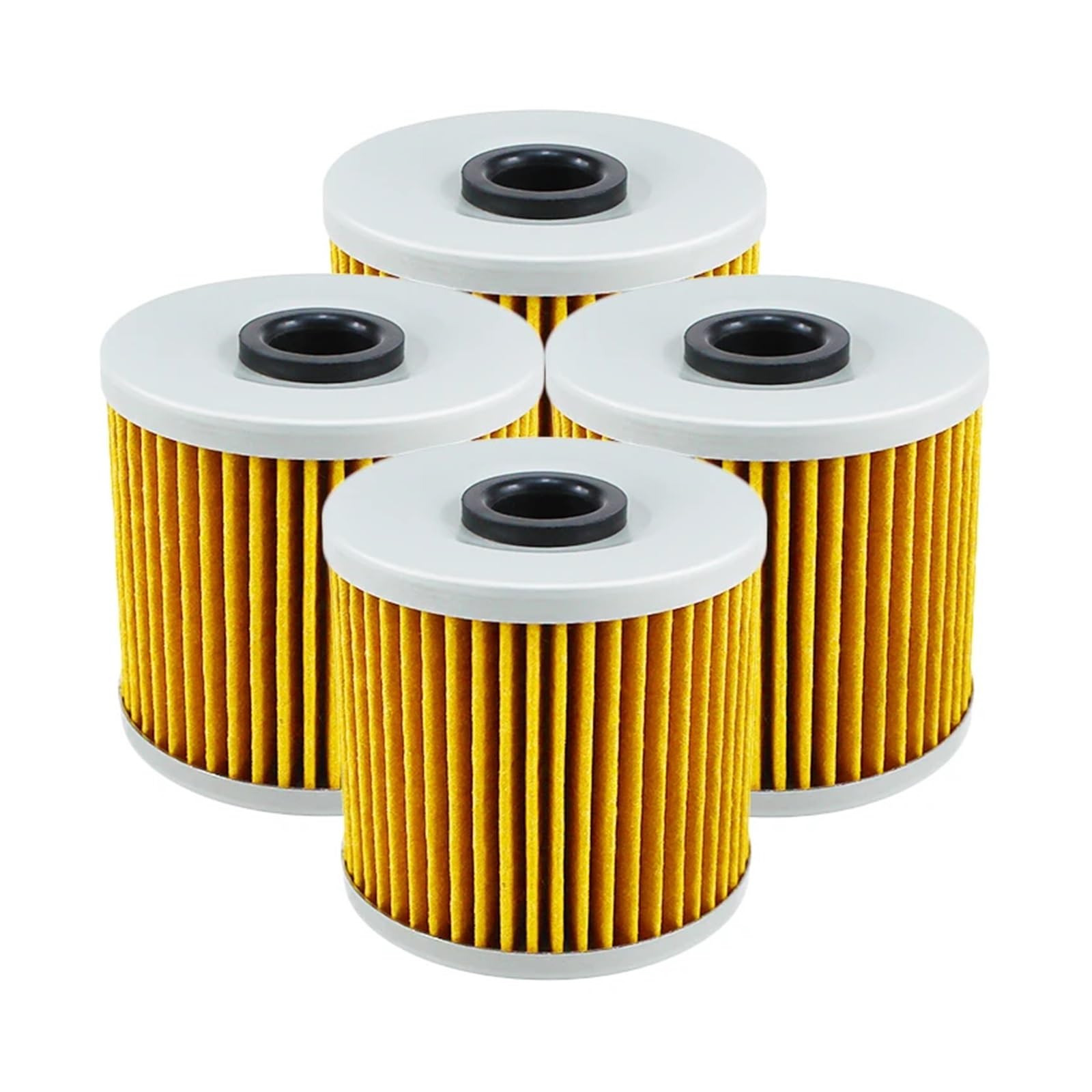 2/4/6pcs Cyleto Motorcycle Oil Filter for KL250 KL600 KL650 Tengai 650 KLR250 KLR600 KLR650 Camo KLR 650 KLX650 KLX650R(6pcs-yellow)