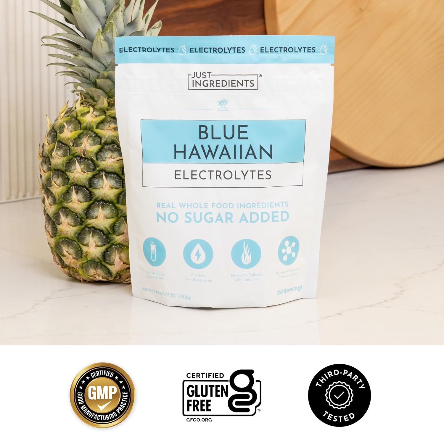 Blue Hawaiian Electrolytes Drink Mix, 30 Servings - Image 2