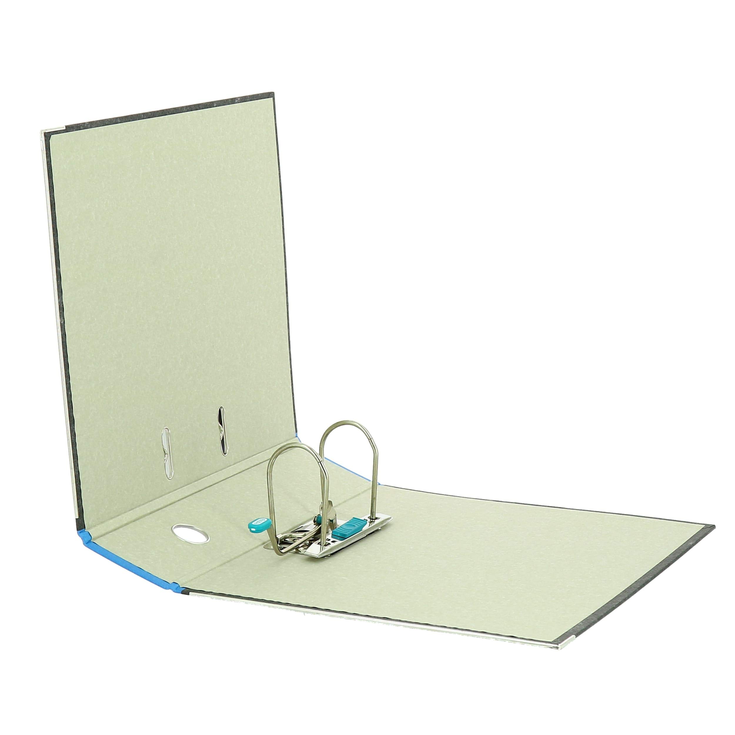 Elba Ordner A4, Smart Original Wolkenmarmor, 8 cm breit, blau, 10 Stück