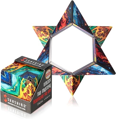 Miniatura 9 de Shashibo OCTA - Juguete sensorial para ansiedad que cambia de forma, juego magnético STEM para niños inteligentes de 8 a 12 años, adolescentes y