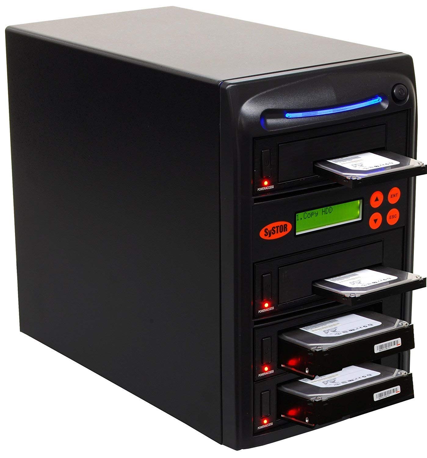 Systor 1:3 HDD/SSD Hard Drive Duplicator - 36GB/Min - Standalone Copier & Eraser/Sanitizer for Multiple SATA 3.5 Disk & 2.5 Solid State Drives - Copy