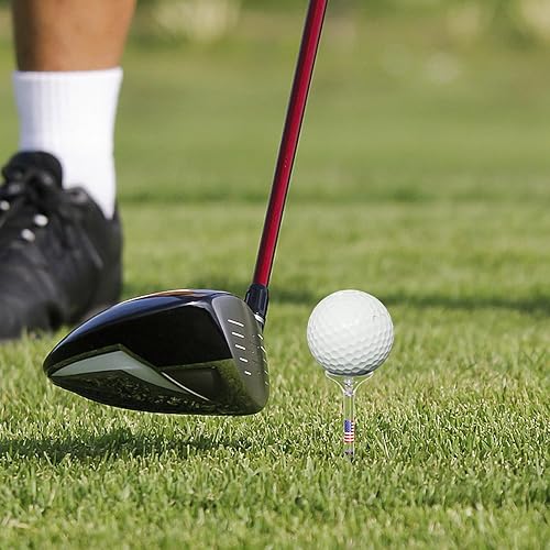 Miniatura 7 de HUAEN Camisetas de golf irrompibles de plástico de copa grande, paquete de 50 camisetas largas irrompibles de 3-14 pulgadas, a granel, baja fricción